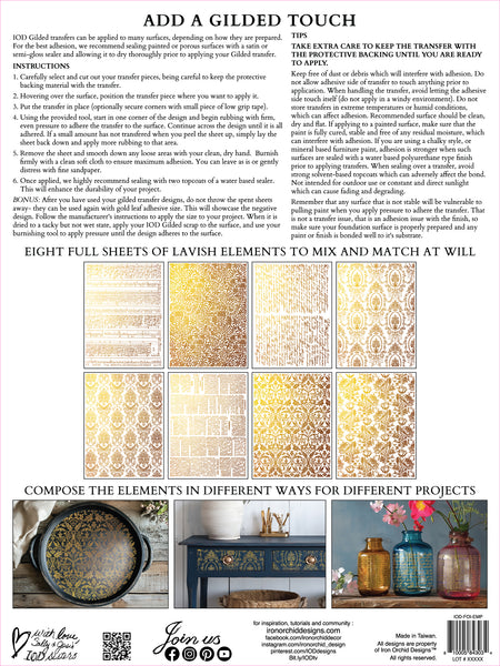 Emporium Foil (Gilded) Transfer - IOD