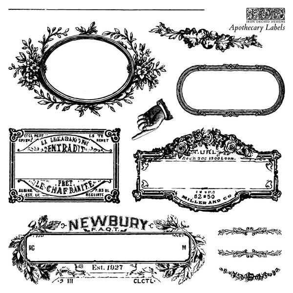 Apothecary Labels Mini Stamps