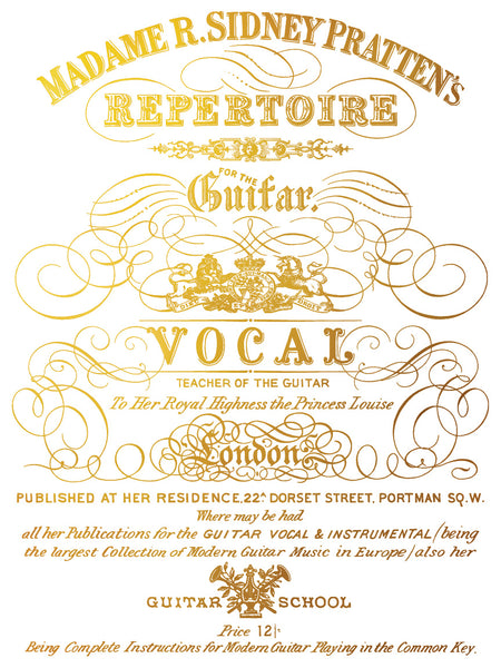 Curated Signage Foil (Gilded) Transfer - IOD