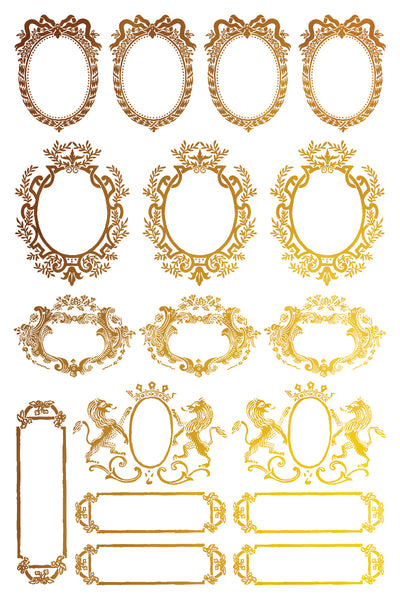 Petits Ornements Foil (Gilded) Transfer - IOD