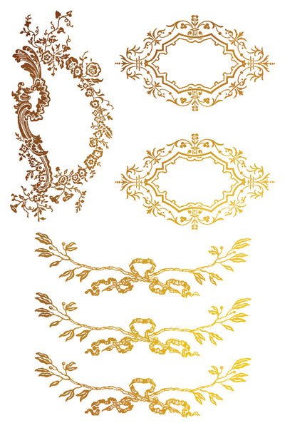 Petits Ornements Foil (Gilded) Transfer - IOD