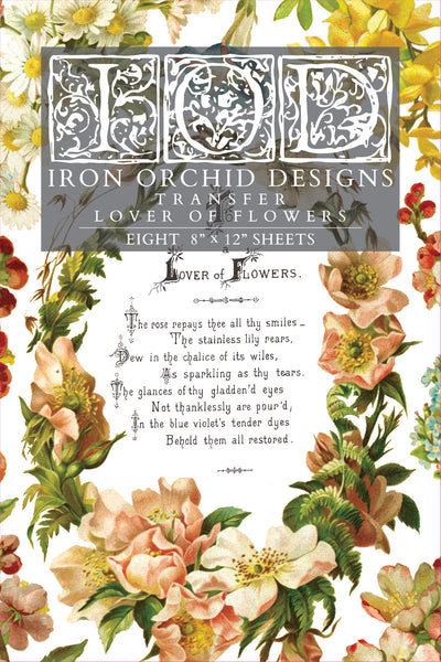 Lover of Flowers Transfer Pad
