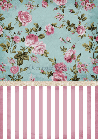 Cottontail Background - Rice Paper by Decoupage Queen