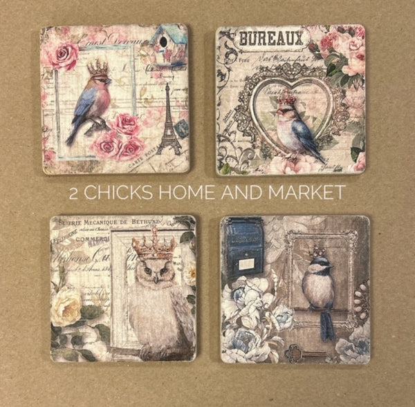 Decoupaged Set of Coasters Workshop, June 13, 2024 (Thurs) 6:00 p.m.