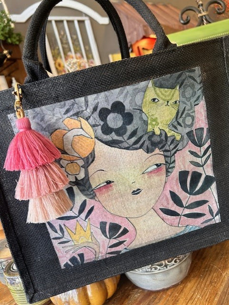 Decoupage Burlap/Jute Tote Workshop - June 27, 2024 (Thurs) 6:00 p.m.