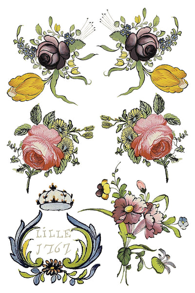 Fairytale Florals Transfer - IOD