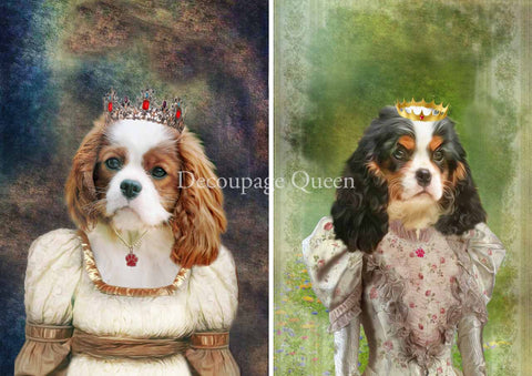 Roberta Marone The Cavalier Ladies - Rice Paper by Decoupage Queen