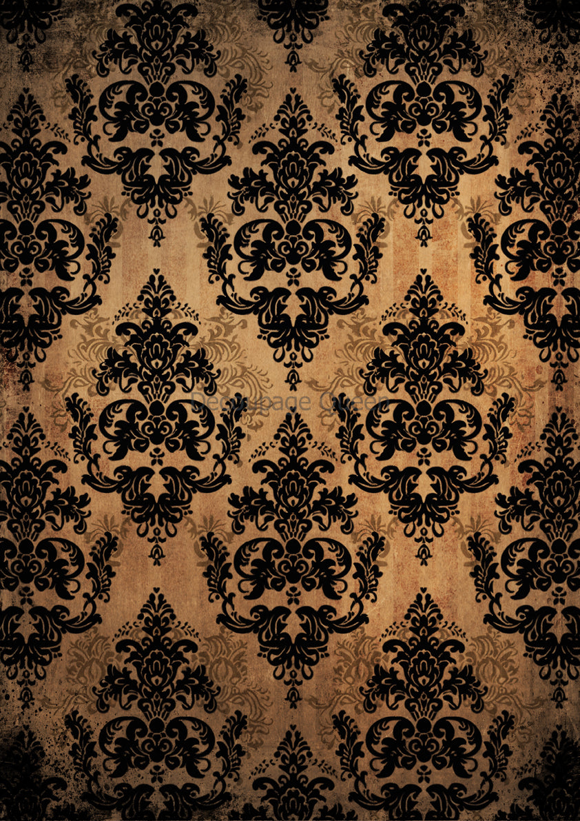 Gothic Damask 0620 - Rice Paper Decoupage Queen