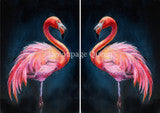 Double Flamingo 0752- Rice Paper Decoupage Queen Teresa Rene Art