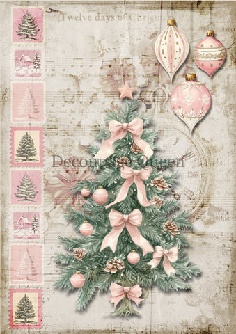 Pink Trimmings 0773 Rice Paper by Decoupage Queen