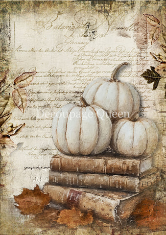 Cottage Pumpkin 2 - 0782 Rice Paper by Decoupage Queen