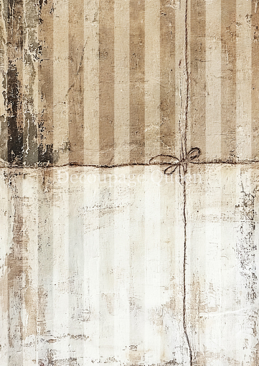 Cottage Stripes - 0784 Rice Paper by Decoupage Queen
