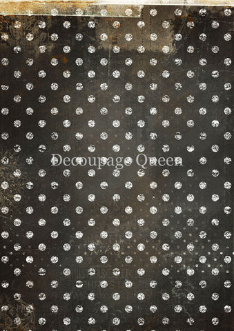 Black and White Dots - 0788 Rice Paper by Decoupage Queen