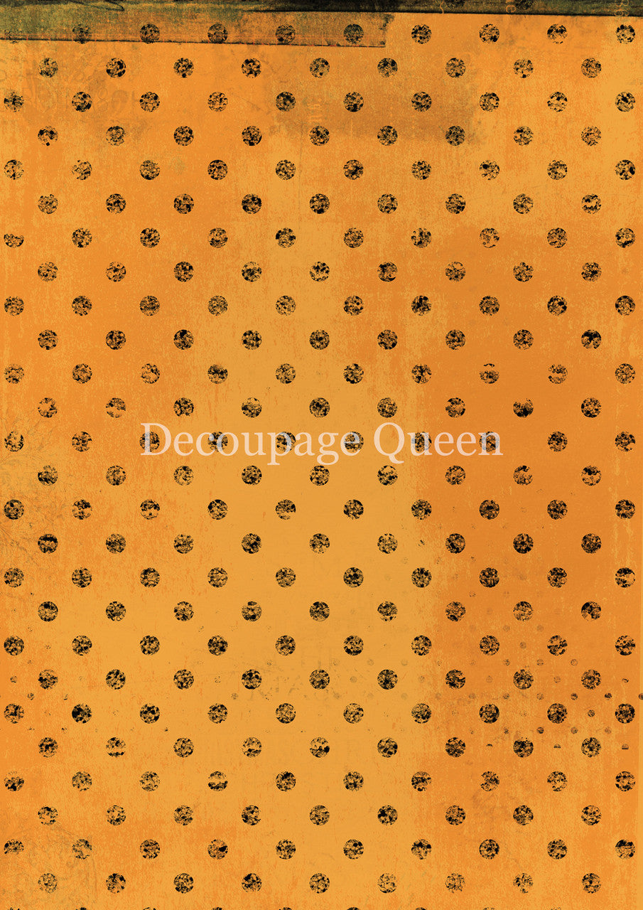 Orange Dots 0789 - Rice Paper by Decoupage Queen