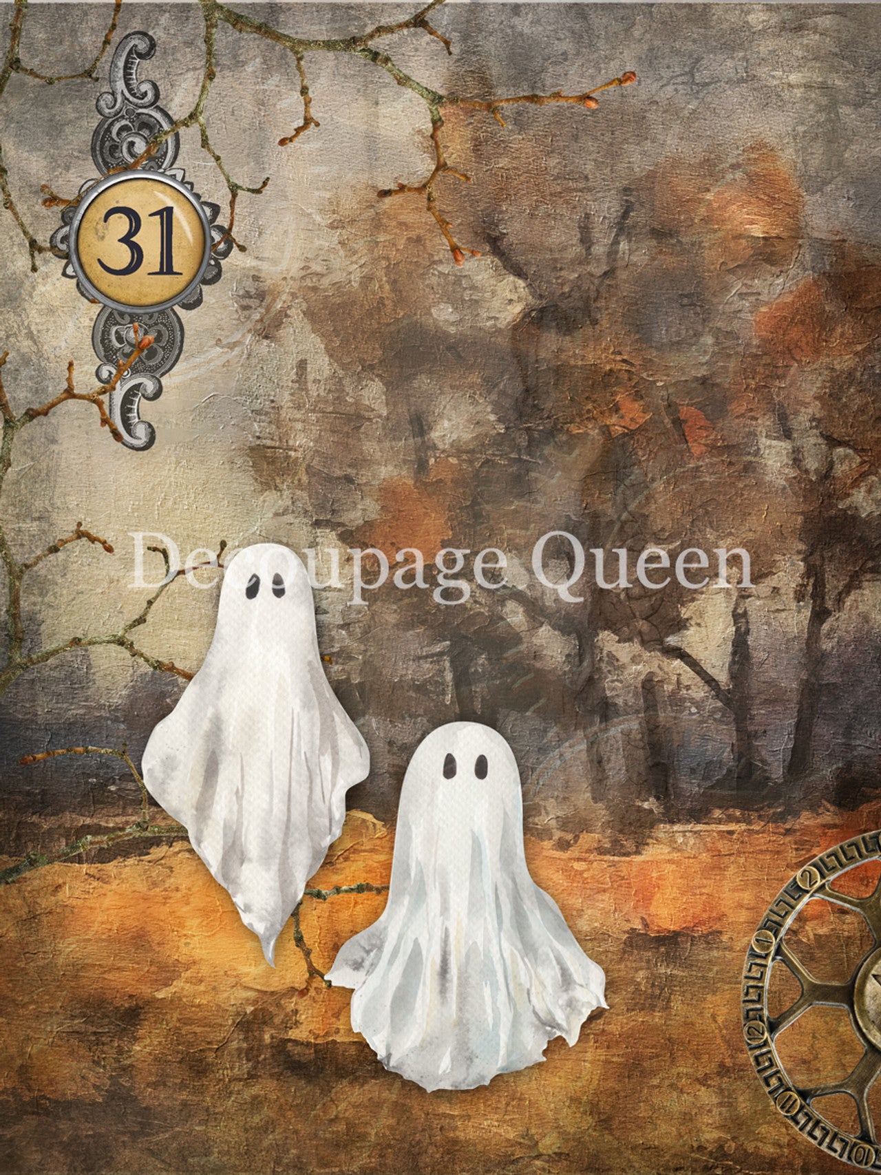Haunted Forest - 0799 Rice Paper by Decoupage Queen