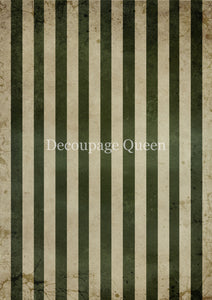 Mossy Stripes - 0825 Rice Paper by Decoupage Queen