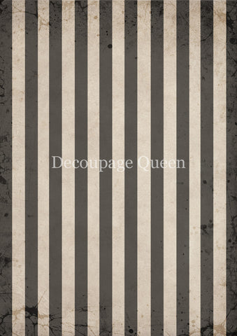 Gray and Tan Stripes - 0828 Rice Paper by Decoupage Queen