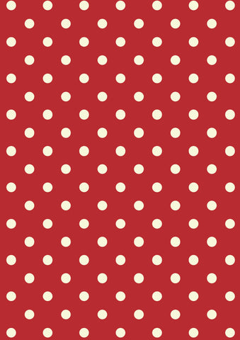 Red with White Dots - 0848 Rice Paper by Decoupage Queen