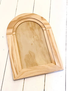 IOD ARCHED WOOD GALLERY BLANK