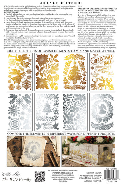 Angels Sing Foil (Gilded) Transfer - IOD