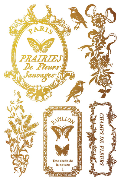 Papillon Foil (Gilded) Transfer - IOD