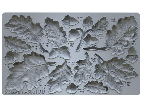 Oak Leaves & Acorns Mould - IOD