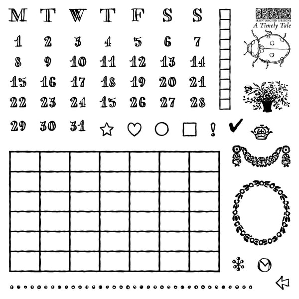 A Timely Tale 6 x 6 Mini Stamps