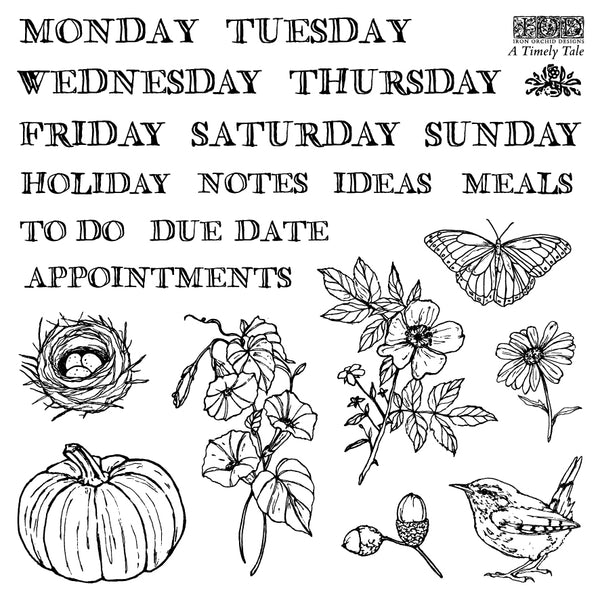 A Timely Tale 6 x 6 Mini Stamps