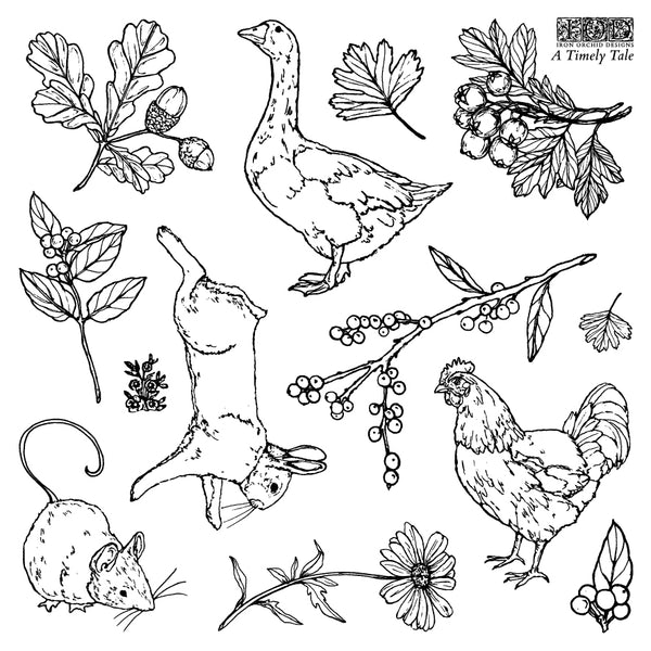 A Timely Tale 6 x 6 Mini Stamps