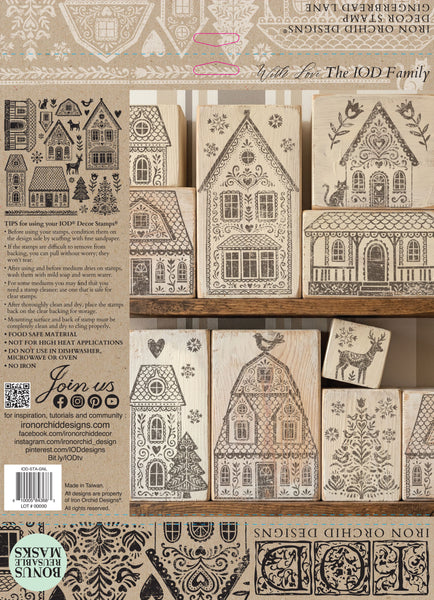 Gingerbread Lane IOD Stamp
