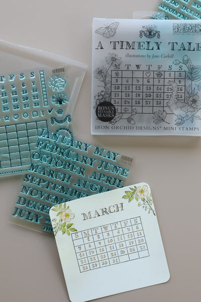 A Timely Tale 6 x 6 Mini Stamps