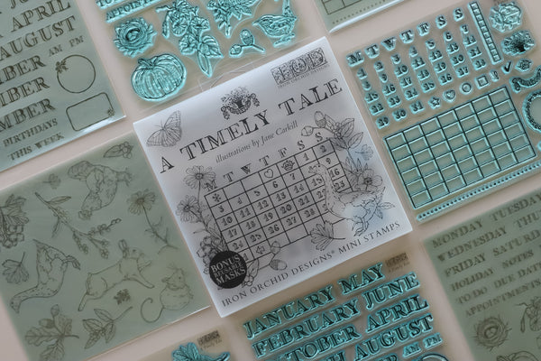 A Timely Tale 6 x 6 Mini Stamps