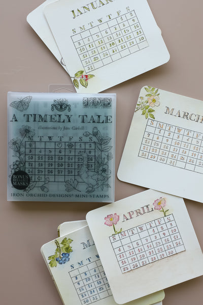 A Timely Tale 6 x 6 Mini Stamps