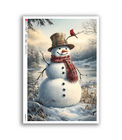 Frosty Meadow Friend - 0378 Rice Paper by Decoupage Queen