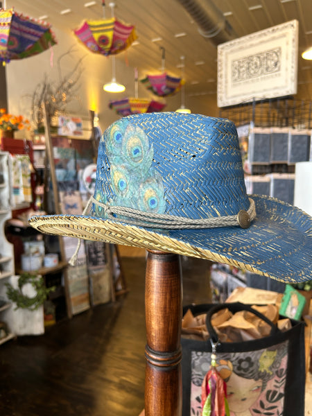 Decoupage Straw-Cowboy Hat Workshop/Class - August 3, 2023 (Thurs) 6:00 pm