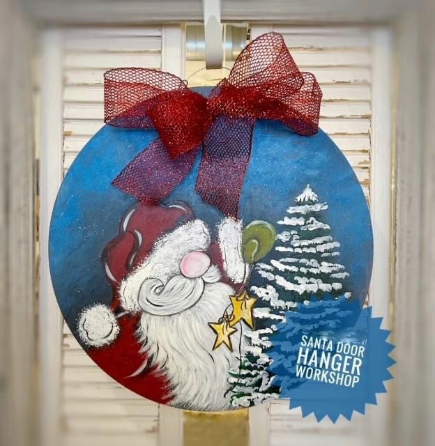 Santa Holiday ~ Door Hanger Workshop - Oct 14, 2023 (Sat) 1:00 pm