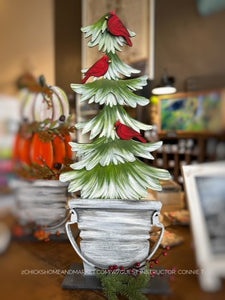 Topiary (Christmas in July)  Painting Workshop - July 20, 2024 (Sat) 1:00 pm