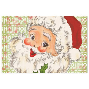 Holly Jolly Santa Claus Decoupage Paper