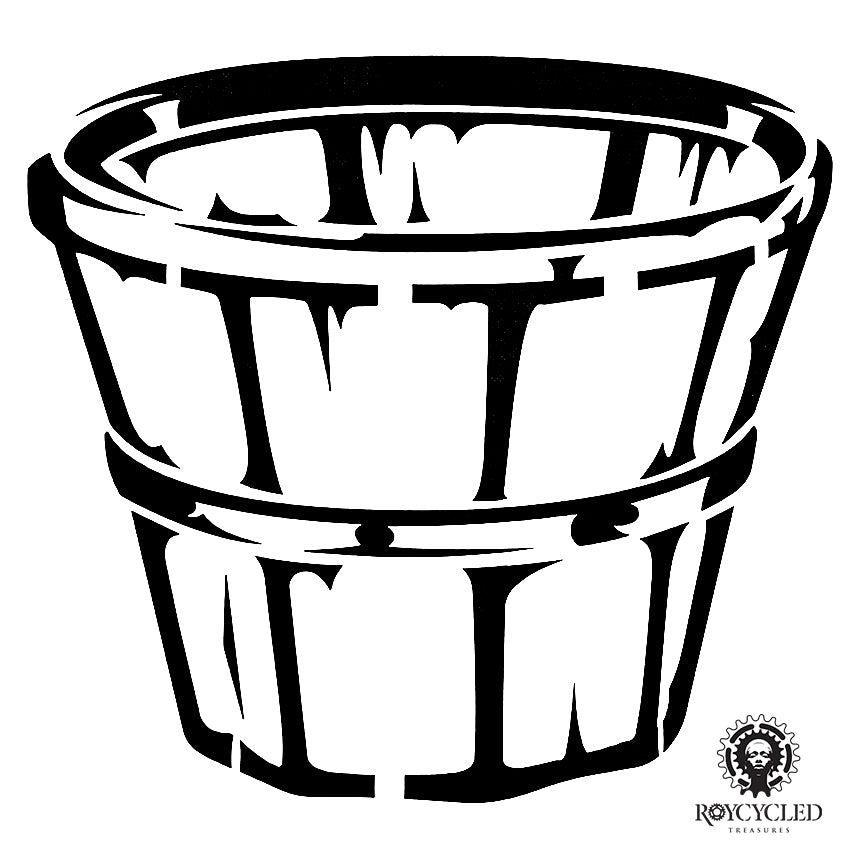 Bushel (Basket) Stencil - Roycycled
